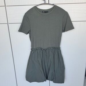 Zara Charcoal Short Sleeve Dress